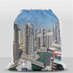 Building Sea Architecture Marina Drawstring Bag (small) by Ravend