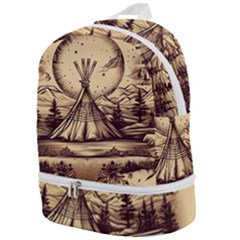 Nation Indian Native Indigenous Zip Bottom Backpack by Ravend