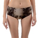 Cyborg Robot Future Drawing Poster Reversible Mid-Waist Bikini Bottoms View1