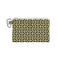  Mazipoodles Yellow Donuts Polka Dot Canvas Cosmetic Bag (small) by Mazipoodles