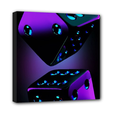 3d Ludo Game,gambling Mini Canvas 8  X 8  (stretched) by Bangk1t