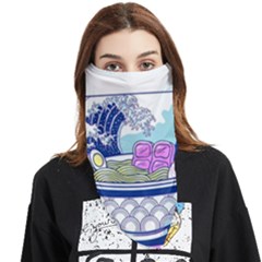Ramen Kanji Vaporwave Artwork Minimalism Face Covering Bandana (triangle) by Bangk1t