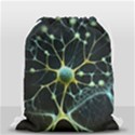 Ai Generated Neuron Network Connection Drawstring Bag (Small) View1