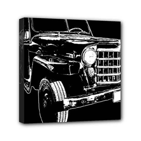 Classic Car Isolated Graphic Mini Canvas 6  X 6  (stretched) by dflcprintsclothing