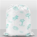 Summer Beach Seamless Pattern Drawstring Bag (Small) View2