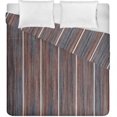 Dark Digital Wood Like Duvet Cover Double Side (king Size) by ConteMonfrey