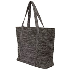 Gray Digital Fabric Vintage Zip Up Canvas Bag by ConteMonfrey