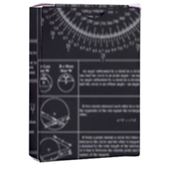 Black Background With Text Overlay Mathematics Trigonometry Playing Cards Single Design (rectangle) With Custom Box by uniart180623