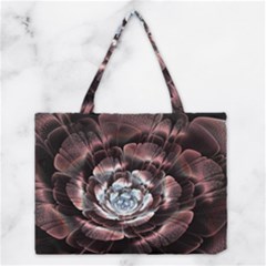 Flower Fractal Art Cool Petal Abstract Medium Tote Bag by uniart180623