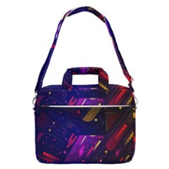 Colorful Abstract Background Creative Digital Art Colorful Geometric Artwork Macbook Pro 16  Shoulder Laptop Bag by uniart180623