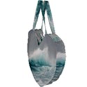 Big Storm Wave Giant Heart Shaped Tote View3