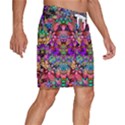 Flower Patterns Abstract Pattern Digital Art Men s Beach Shorts View3