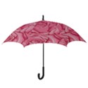 Pink Roses Pattern Floral Patterns Hook Handle Umbrellas (Large) View3