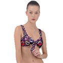 Funny Monster Mouths Front Tie Bikini Top View1