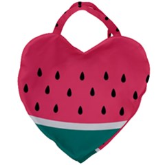 Watermelon Fruit Pattern Giant Heart Shaped Tote by uniart180623