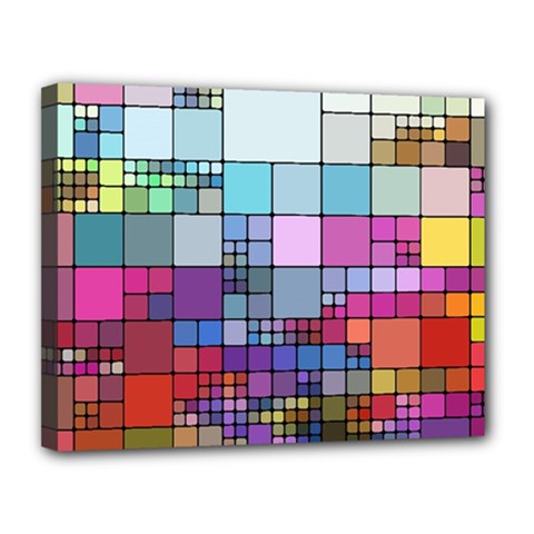 To Dye Abstract Visualization Canvas 14  X 11  (stretched) by uniart180623
