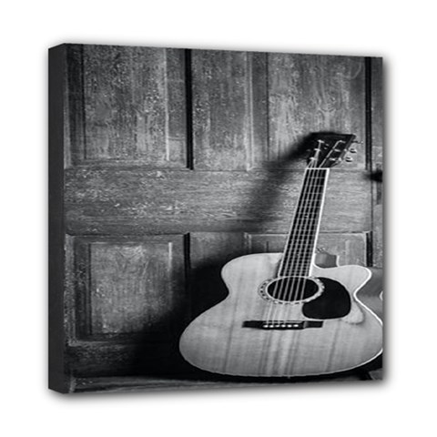 Acoustic Guitar Mini Canvas 8  X 8  (stretched) by artworkshop