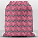 Background Pattern Structure Drawstring Bag (Large) View2