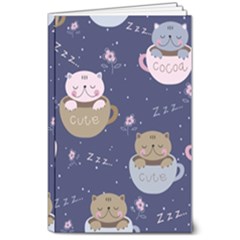 Cute Kittens Sleep Sweetly Mugs 8  X 10  Softcover Notebook by Simbadda
