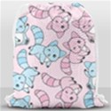 Children Pattern Design Drawstring Bag (Large) View2