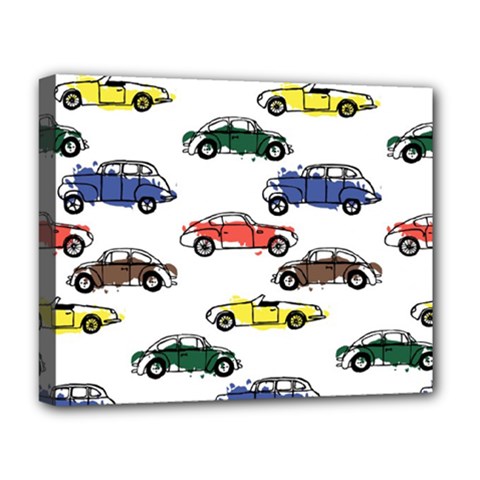 Cars Pattern Deluxe Canvas 20  X 16  (stretched) by Simbadda