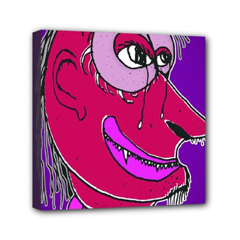 Mutant Harlequin Mini Canvas 6  X 6  (stretched) by dflcprintsclothing