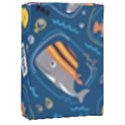 Seamless Pattern Vector Submarine With Sea Animals Cartoon Playing Cards Single Design (Rectangle) with Custom Box View1