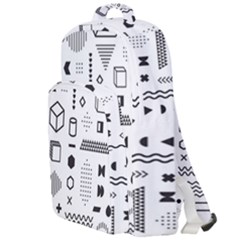 Pattern Hipster Abstract Form Geometric Line Variety Shapes Polkadots Fashion Style Seamless Double Compartment Backpack by Simbadda