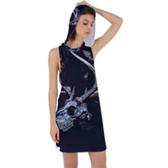 Deer Skull Racer Back Hoodie Dress by MonfreyCavalier