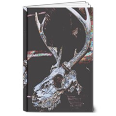 Deer Skull 8  X 10  Hardcover Notebook by MonfreyCavalier
