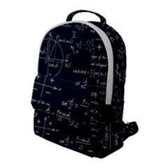 Mathematical-seamless-pattern-with-geometric-shapes-formulas Flap Pocket Backpack (large) by Simbadda