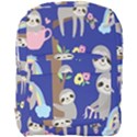 Hand-drawn-cute-sloth-pattern-background Full Print Backpack View1