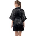 Math-equations-formulas-pattern Half Sleeve Satin Kimono  View2