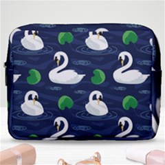 Swan-pattern-elegant-design Make Up Pouch (large) by Simbadda