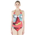 Strawberries Fruit Halter Swimsuit View1