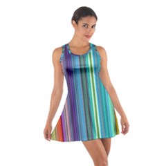 Color Stripes Cotton Racerback Dress by Proyonanggan