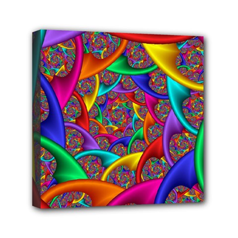 Color Spiral Mini Canvas 6  X 6  (stretched) by Proyonanggan