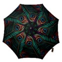 Peacock Feathers Nature Feather Pattern Hook Handle Umbrellas (Medium) View1