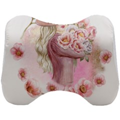 Women With Flowers Head Support Cushion by fashiontrends