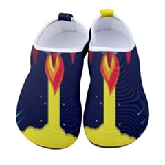 Rocket Halftone Astrology Astronaut Men s Sock-style Water Shoes by Bangk1t