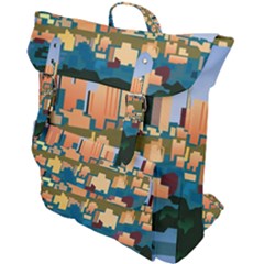 City Buildings Urban Dawn Buckle Up Backpack by Bangk1t