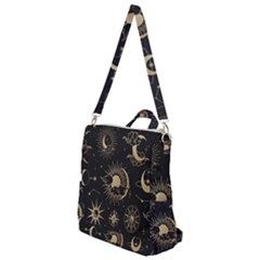 Asian-set With Clouds Moon-sun Stars Vector Collection Oriental Chinese Japanese Korean Style Crossbody Backpack by Bangk1t