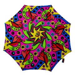 Seamless Doodle Hook Handle Umbrellas (large) by Bangk1t