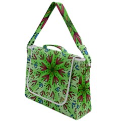 Flower Mandala Art Drawing Spring Background Box Up Messenger Bag by Bangk1t