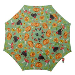 Autumn Seamless Background Leaves Wallpaper Texture Hook Handle Umbrellas (small) by Bangk1t