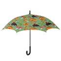 Autumn Seamless Background Leaves Wallpaper Texture Hook Handle Umbrellas (Small) View3