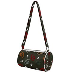 Art Halloween Pattern Creepy Design Digital Papers Mini Cylinder Bag by pakminggu