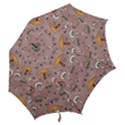 Mushrooms Autumn Fall Pattern Seamless Decorative Hook Handle Umbrellas (Small) View2