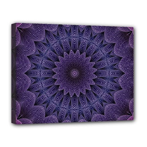 Shape Geometric Symmetrical Symmetry Wallpaper Canvas 14  X 11  (stretched) by Bangk1t