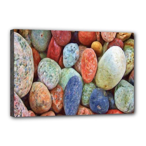 Stones Canvas 18  X 12  (stretched) by artworkshop